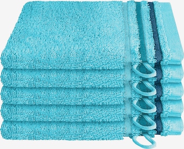 SCHIESSER Washcloth 'Skyline Color' in Blue: front