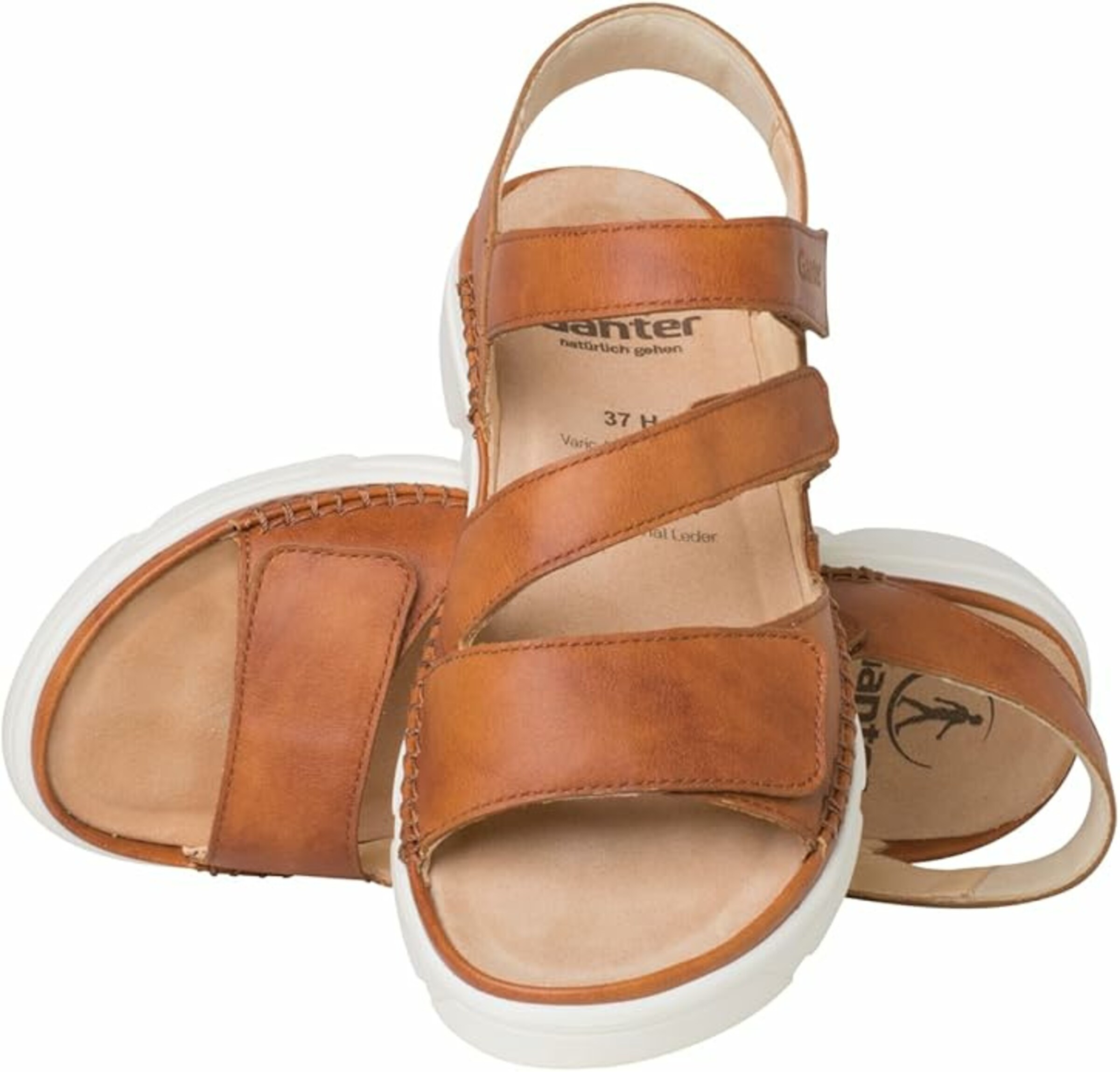 Ganter Strap sandal in Brown
