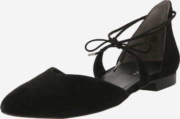 Paul Green Ballet Flats in Black: front