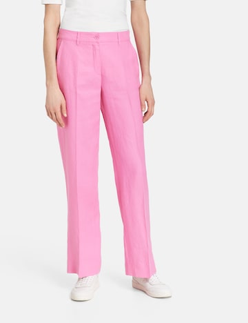 GERRY WEBER Regular Pleated Pants in Pink: front