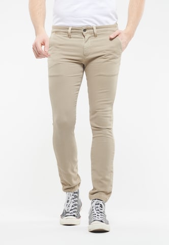 Le Temps Des Cerises Regular Chino Pants 'JOGG' in Beige: front