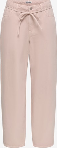 ONLY Loosefit Farkut värissä vaaleanpunainen: etupuoli