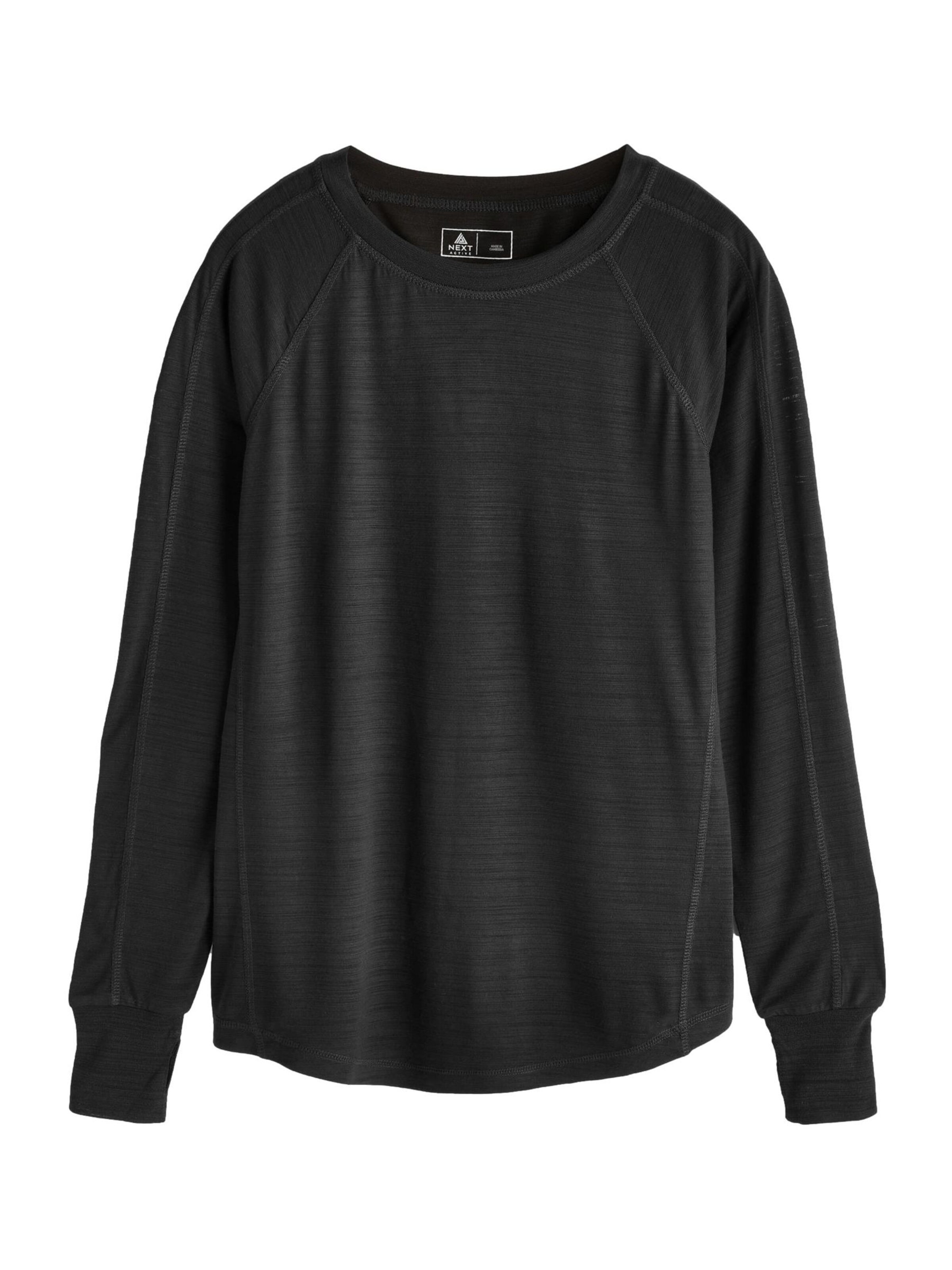 Next Shirt in Black: front