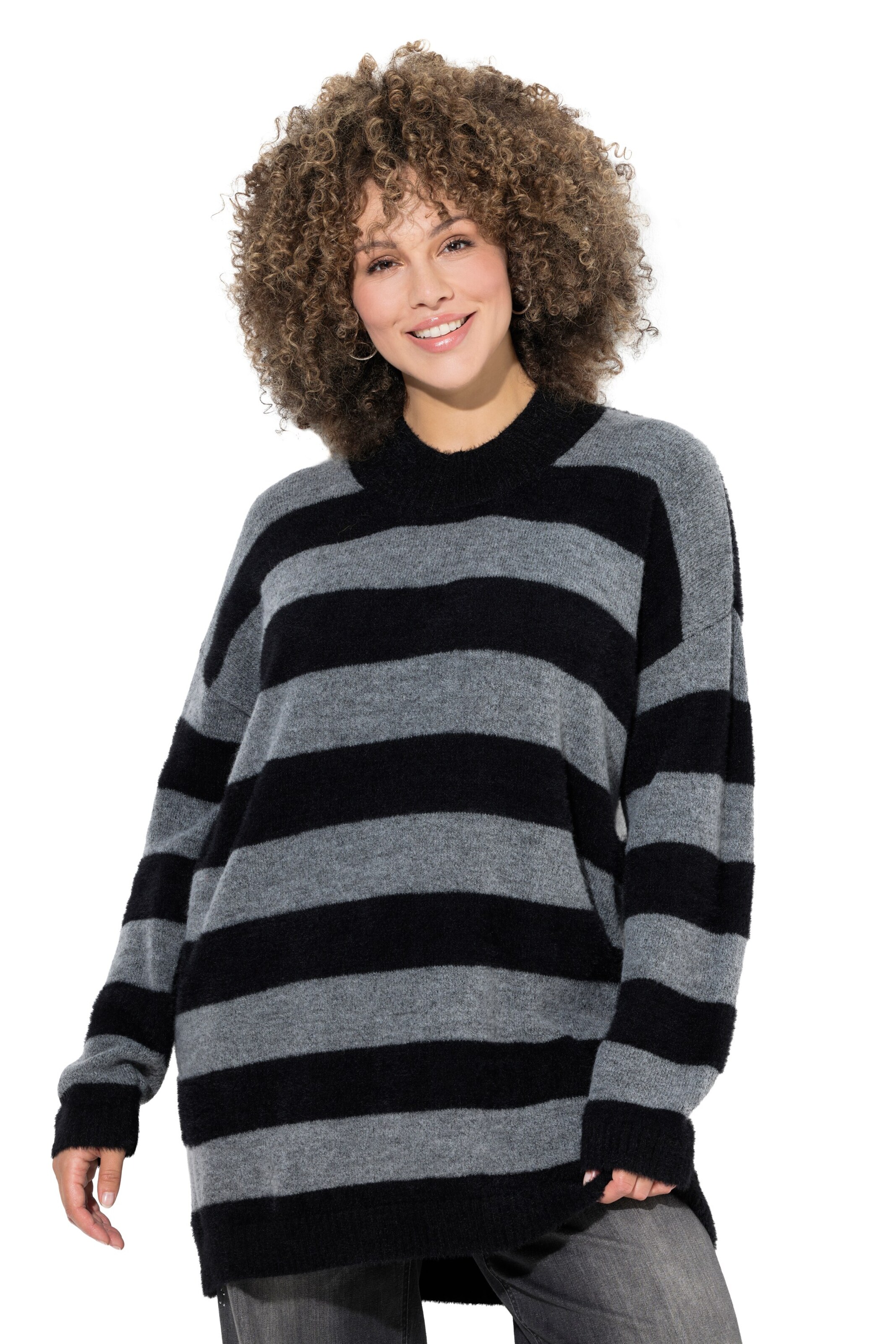 Ulla Popken Pullover in Schwarz: Vorderseite