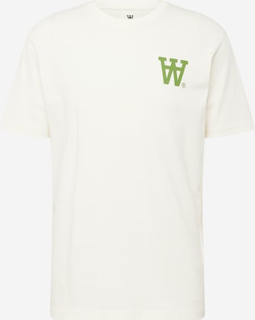 WOOD WOOD Μπλουζάκι 'Ace AA' σε λευκό: μπροστά
