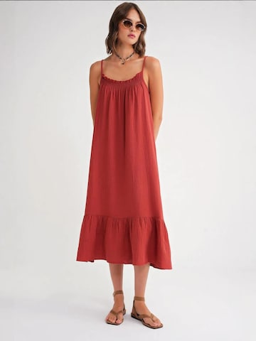 MixRay Jurk 'Midi' in Rood