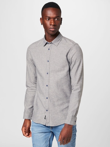 Only & Sons Slim fit Button Up Shirt 'BEN' in Blue: front