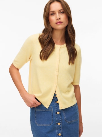 VERO MODA Knit Cardigan 'VMDoffy' in Yellow: front