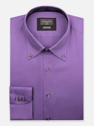 7Camicie Slim fit Business Shirt in Purple