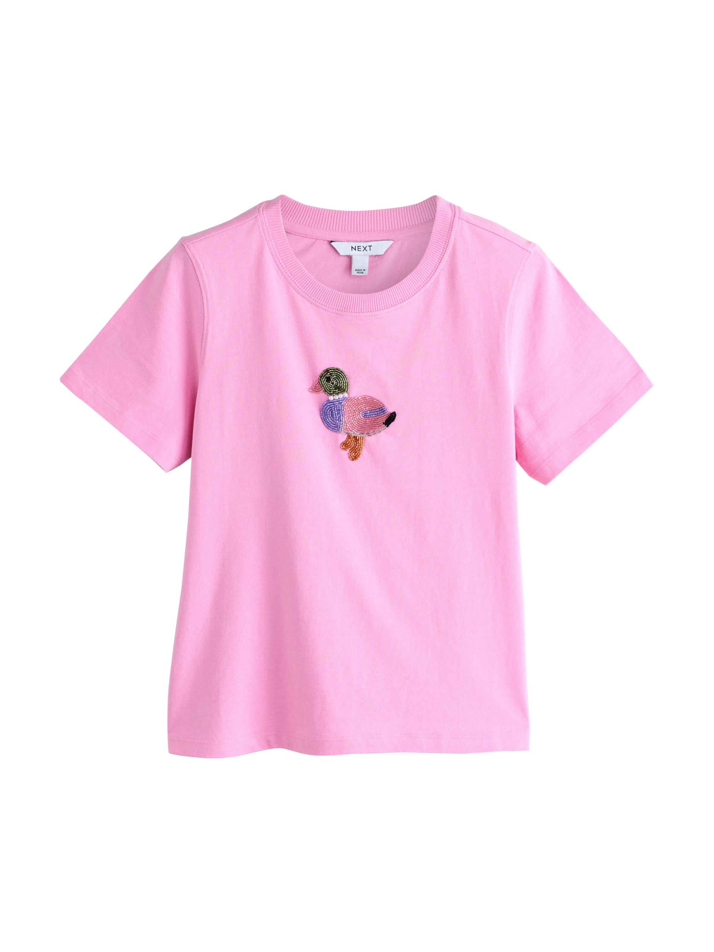Next Футболка в Ярко-розовый: спереди