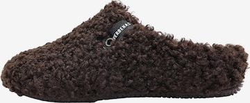 Pantoufle 'YORK' VERBENAS en marron : devant