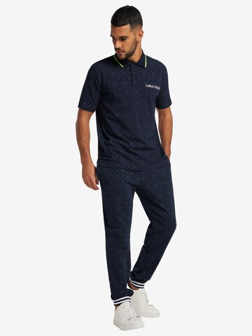 Carlo Colucci Tapered Broek in Blauw