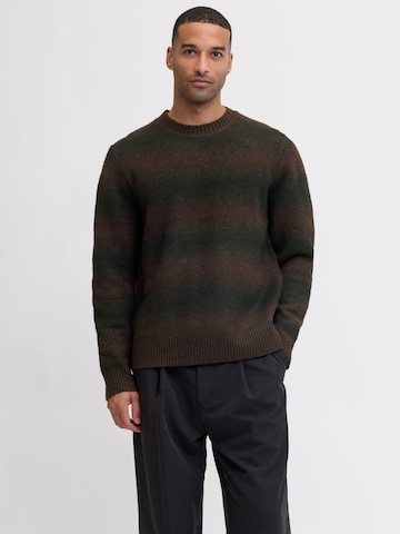 JACK & JONES Trui 'Blutyler' in Bruin: voorkant