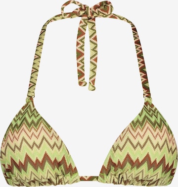 Hunkemöller - Triangular Top de biquíni 'Alcapulco' em verde: frente