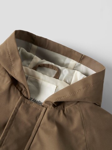 Lil'Atelier Weatherproof jacket 'Golo03' in Brown