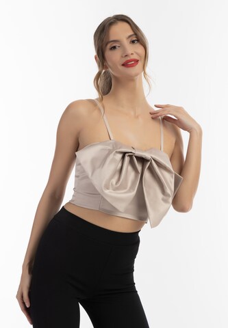 faina Top in Beige: front