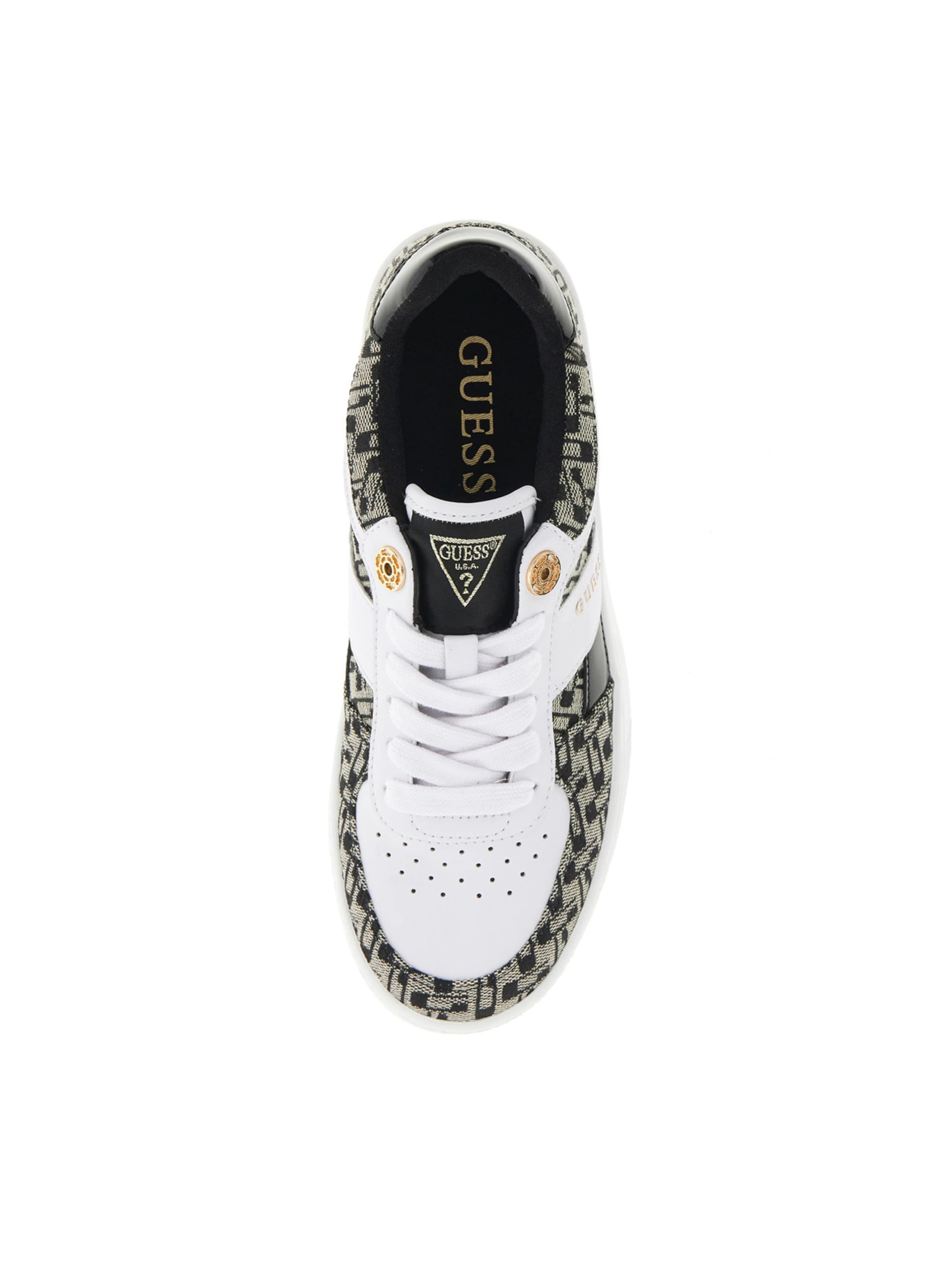 GUESS Sneakers laag 'NAIMA3' in Zwart