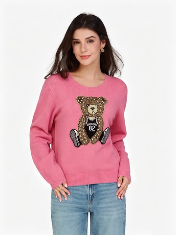 Pullover di Imily Bela in rosa: frontale