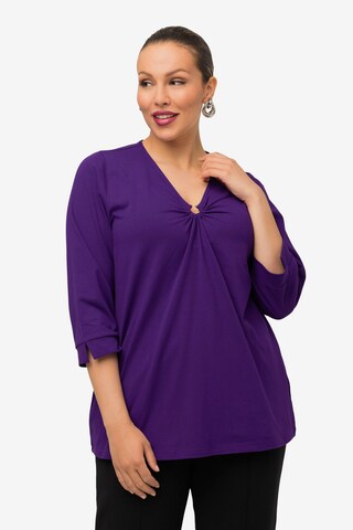 T-shirt Ulla Popken en violet : devant