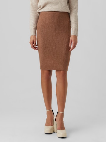 VERO MODA Skirt 'BRENDA' in Brown: front