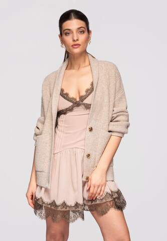 Ombre Gebreid vest 'Ow-Swcd-0104' in Beige