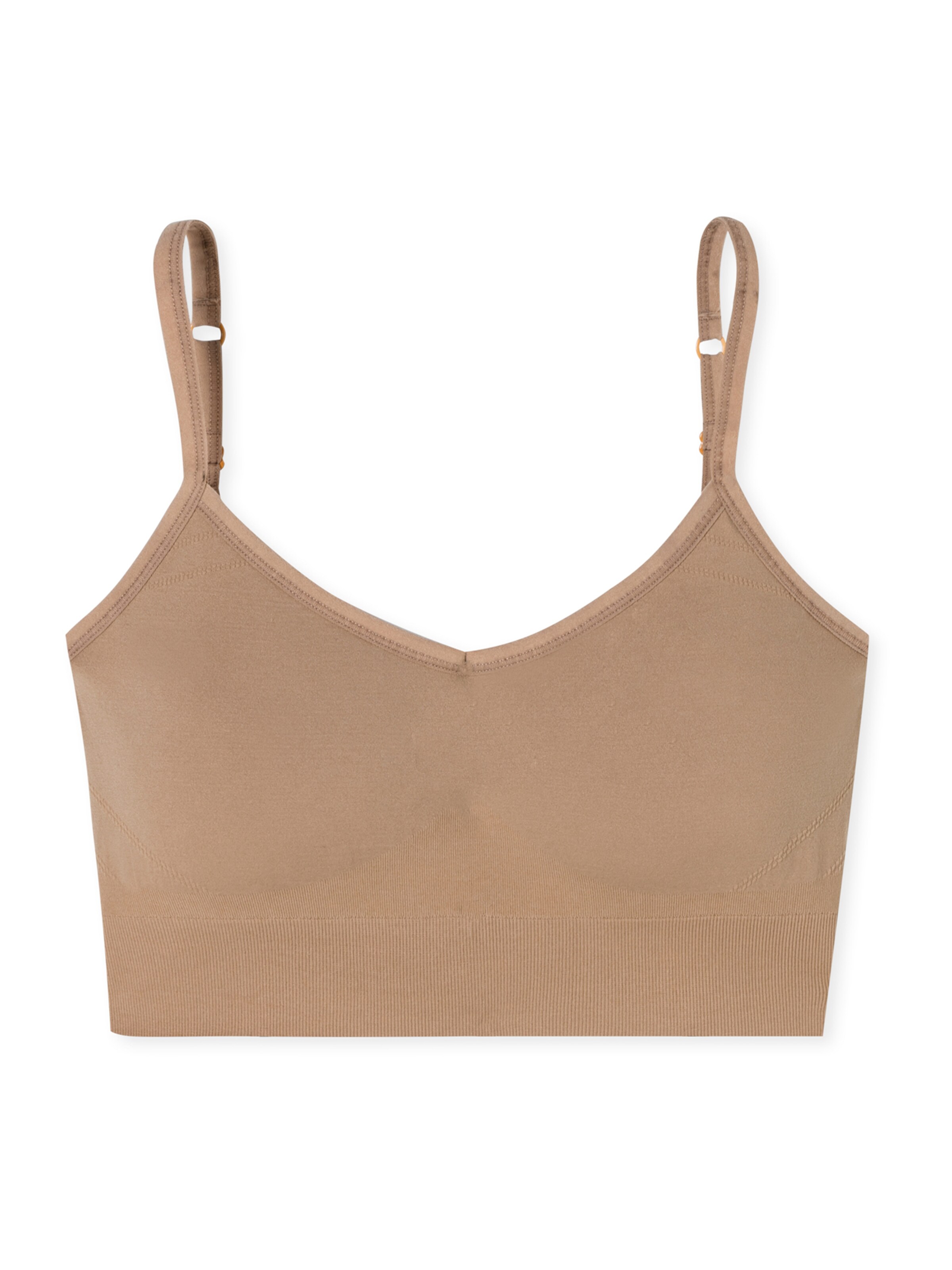 SCHIESSER Bustier BH ' Casual Seamless ' in Beige: voorkant