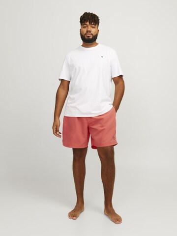 Shorts de bain Jack & Jones Plus en rose