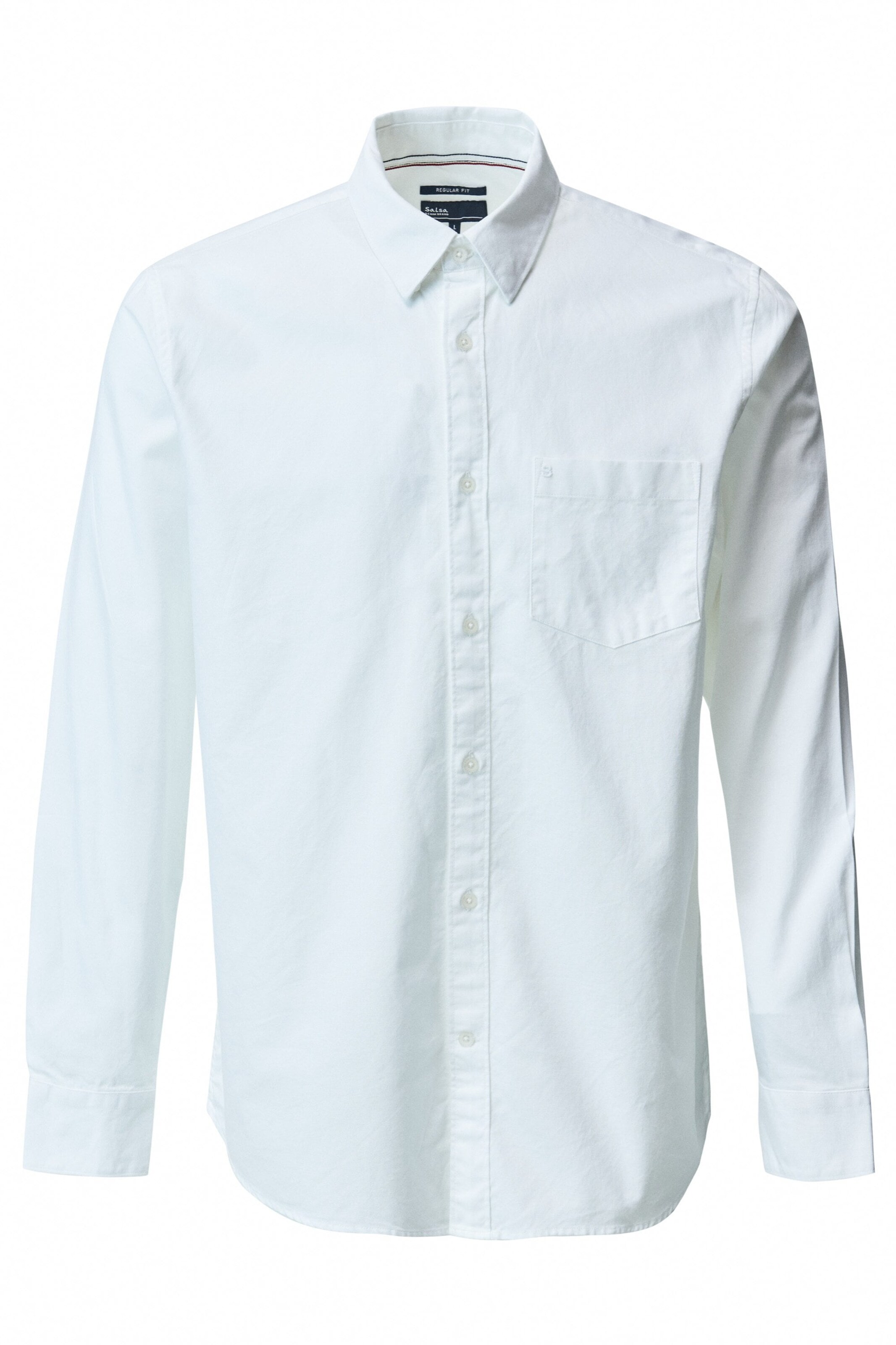 Salsa Jeans Regular Fit Hemd 'Monaco' in Weiß: Vorderseite