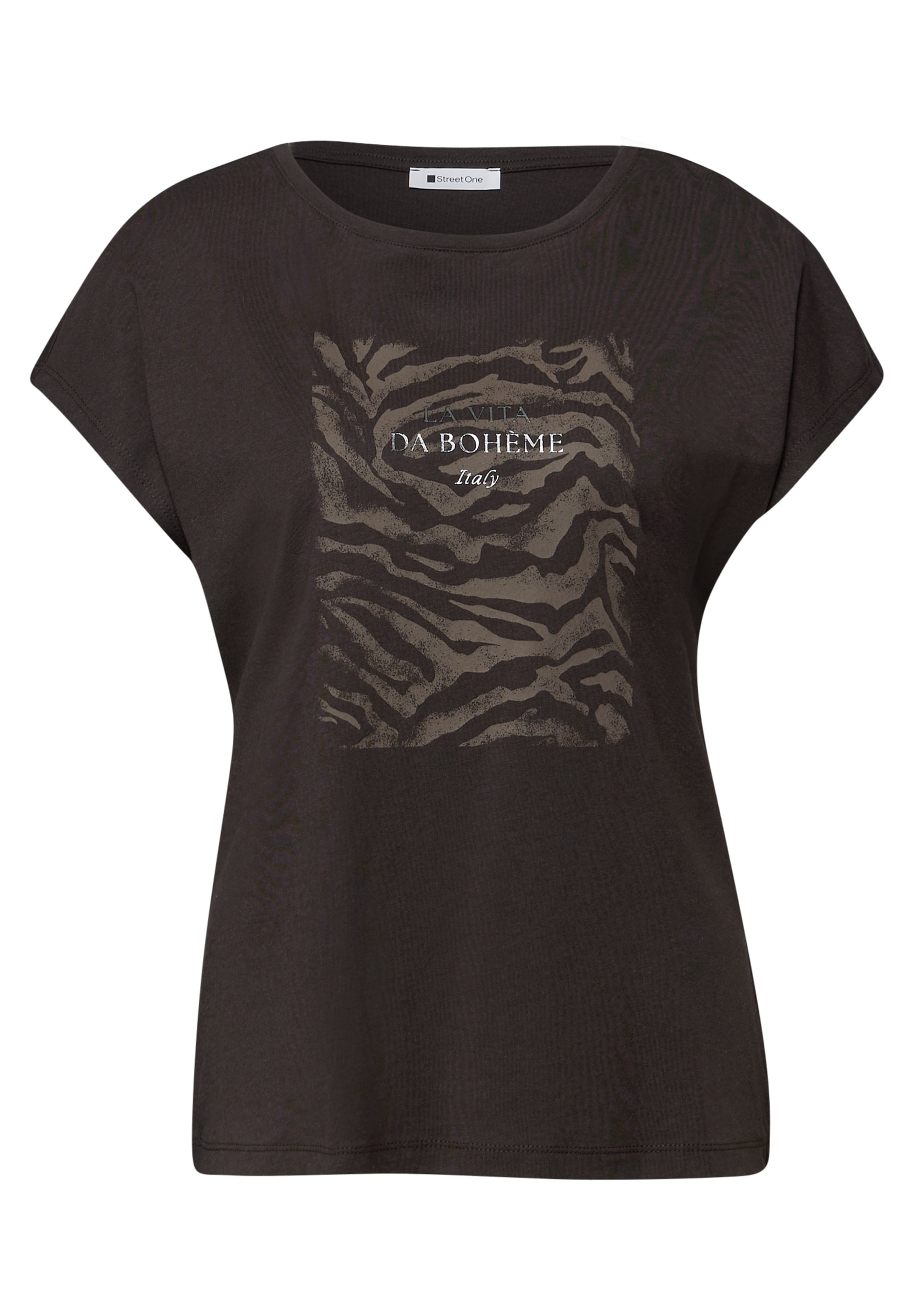 STREET ONE Shirt in Brown: front