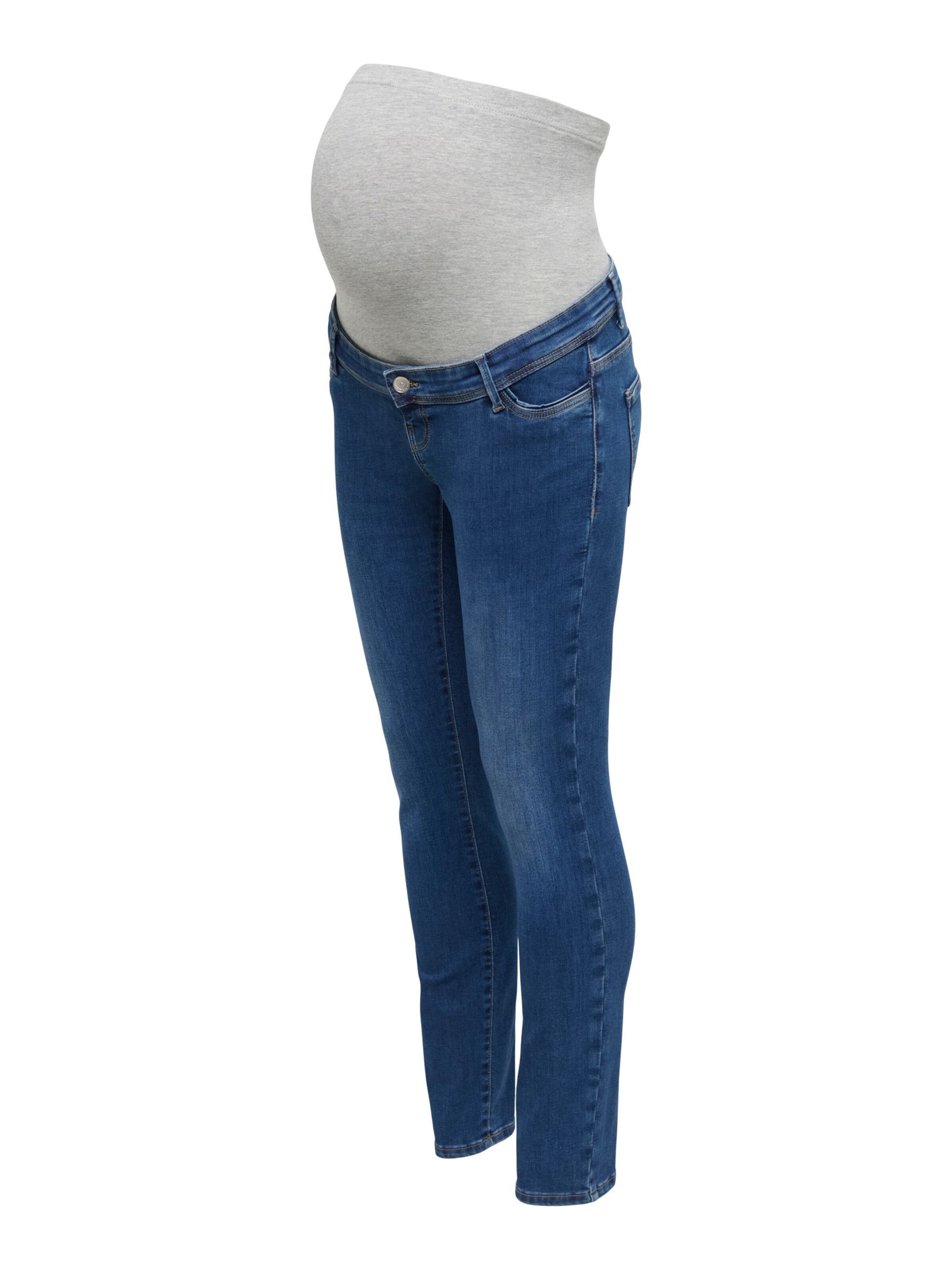 Only Maternity Skinny Jeans 'OLMAlly' in Blauw