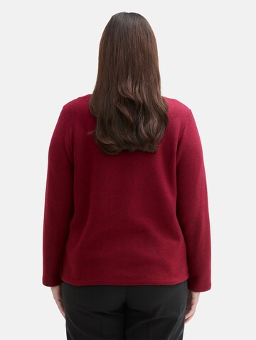 Tom Tailor Women + Pullover in Rot