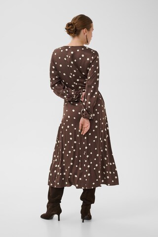 CULTURE Kleid 'Dotty ' in Braun