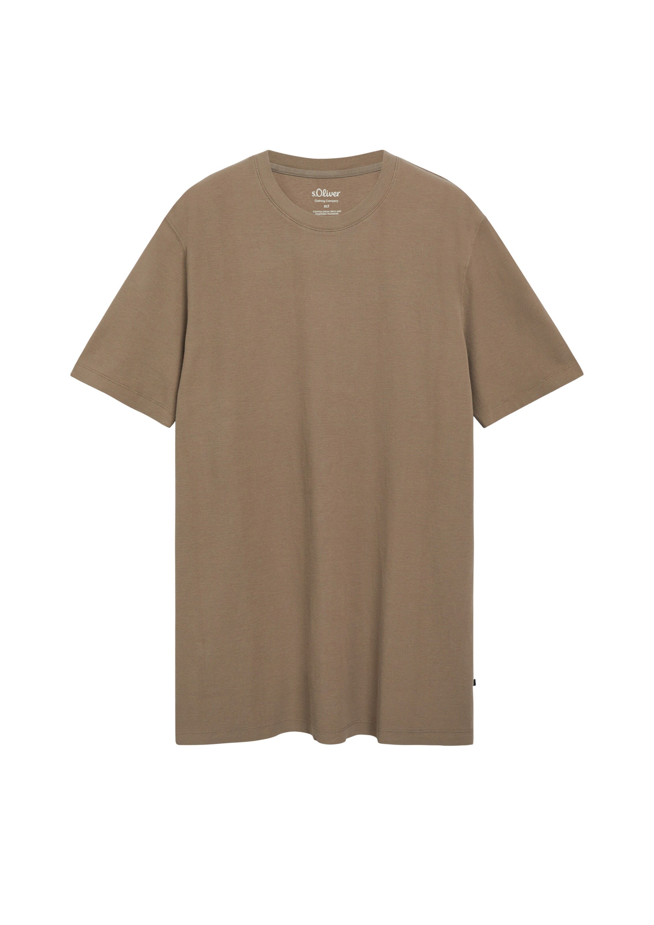 s.Oliver Men Big Sizes T-Shirt in Braun: Vorderseite