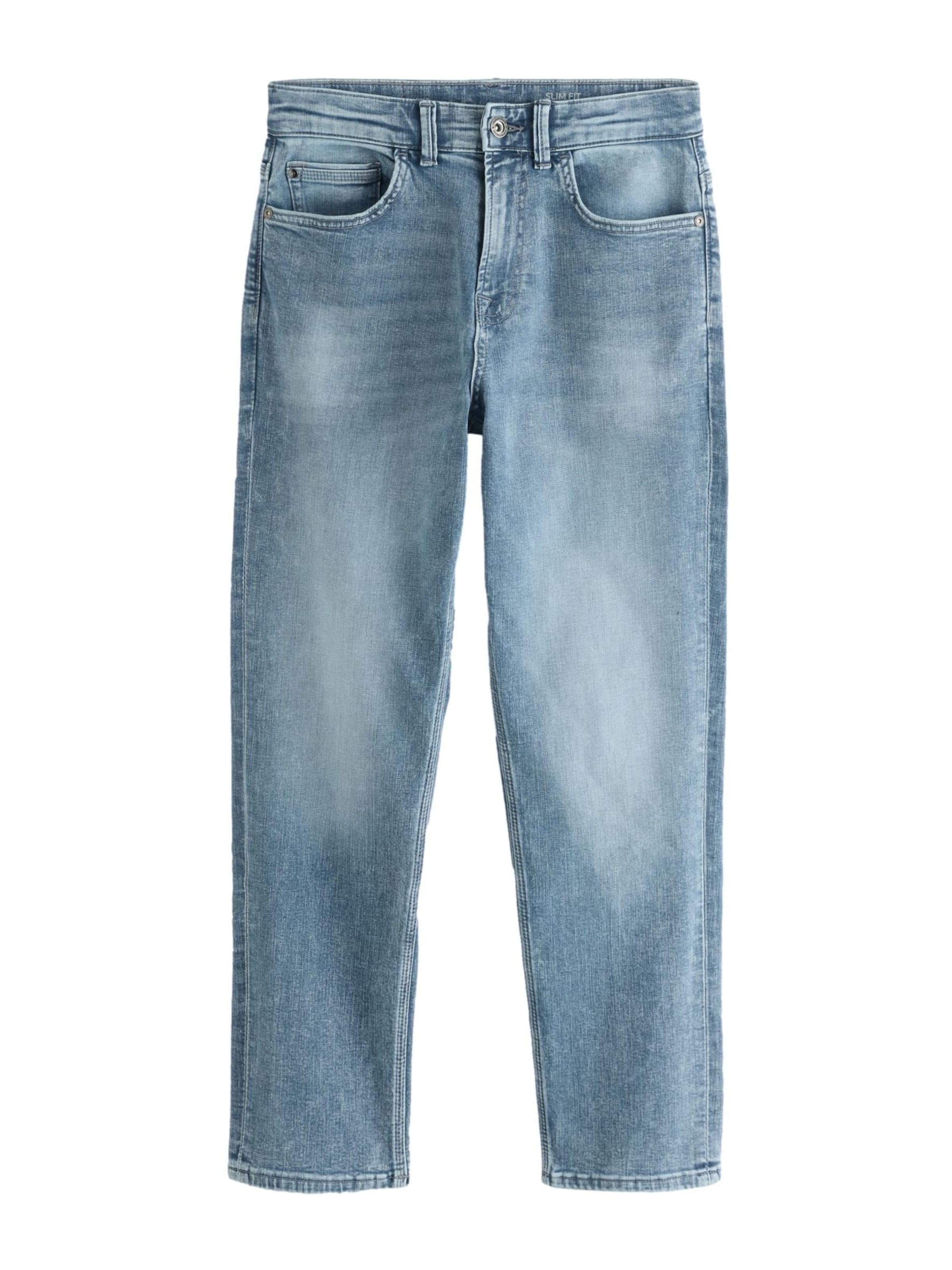 Next Slimfit Jeans in Blauw: voorkant