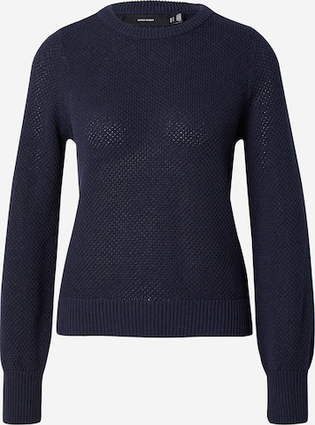 mėlyna VERO MODA Megztinis 'VMAMAZING': priekis