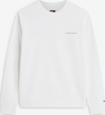 balts Tommy Jeans Sportisks džemperis 'ESS': no priekšpuses