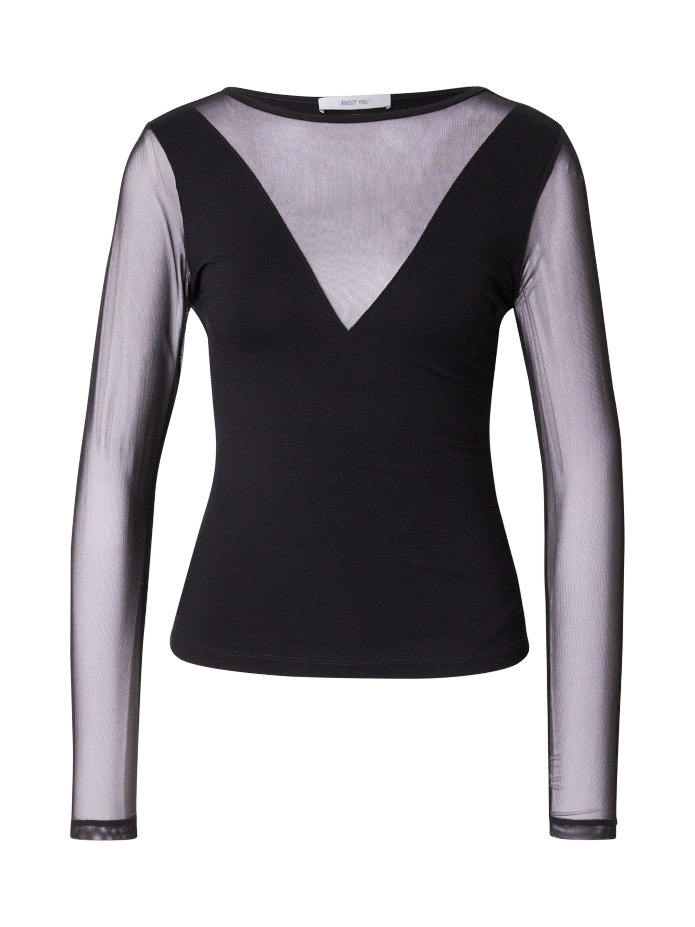 ABOUT YOU Póló 'Farina' - fekete: elől