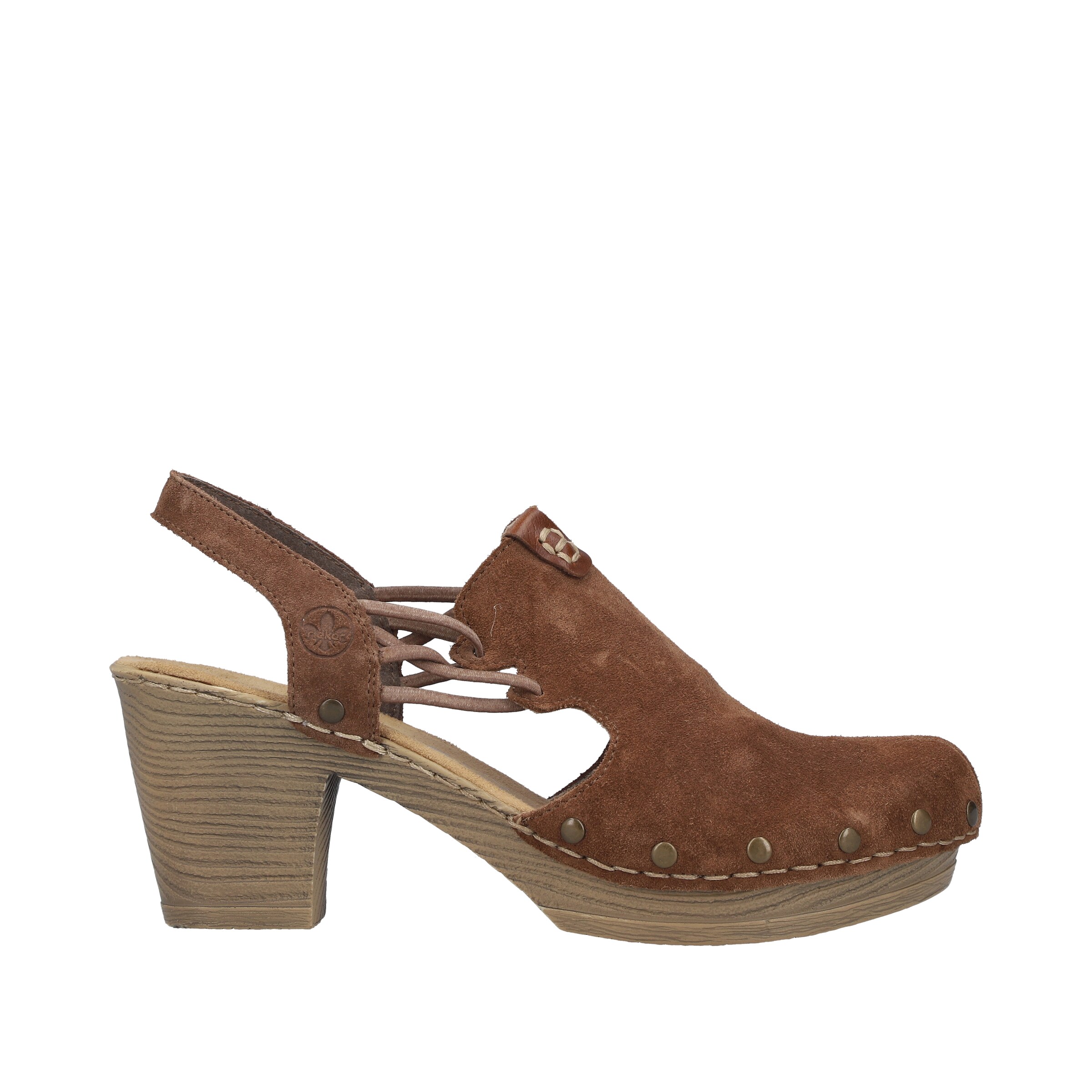 Escarpins à bride arrière Rieker en marron