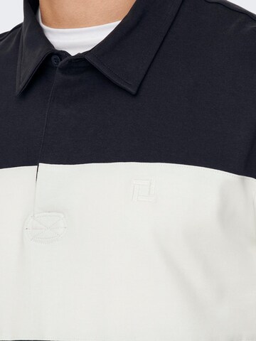 Only & Sons Poloshirt 'HANK' in Blau