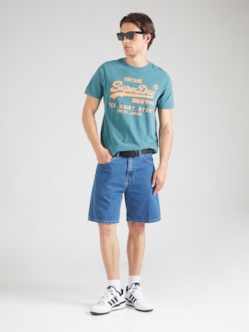 Superdry Shirt in Blauw