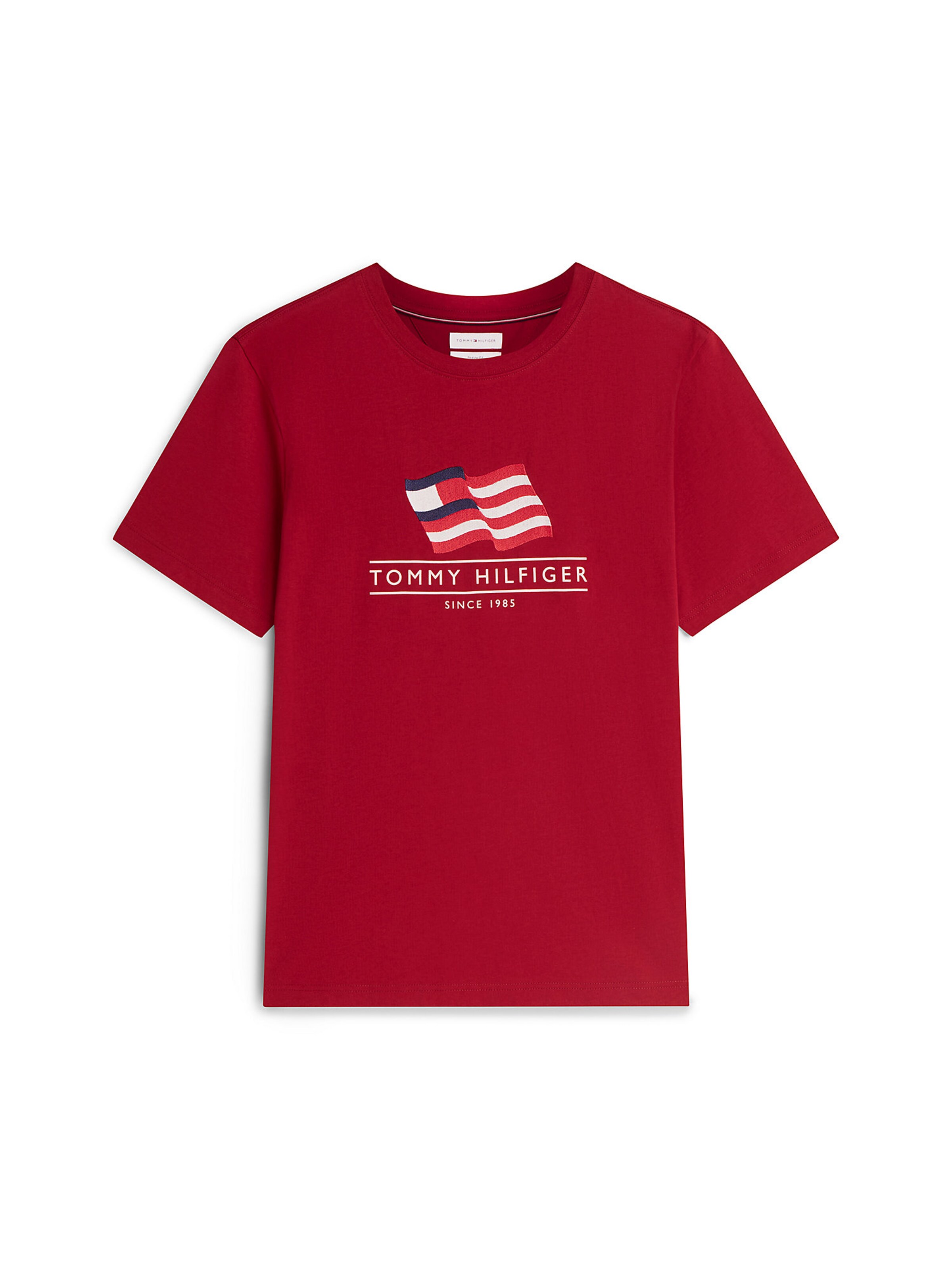 TOMMY HILFIGER T-Shirt in navy / rot / weiß, Produktansicht