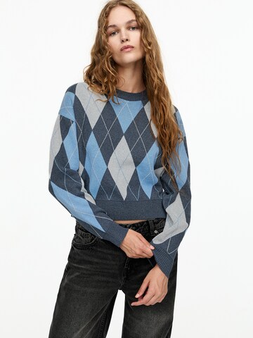 Pull&Bear Trui in Blauw: voorkant