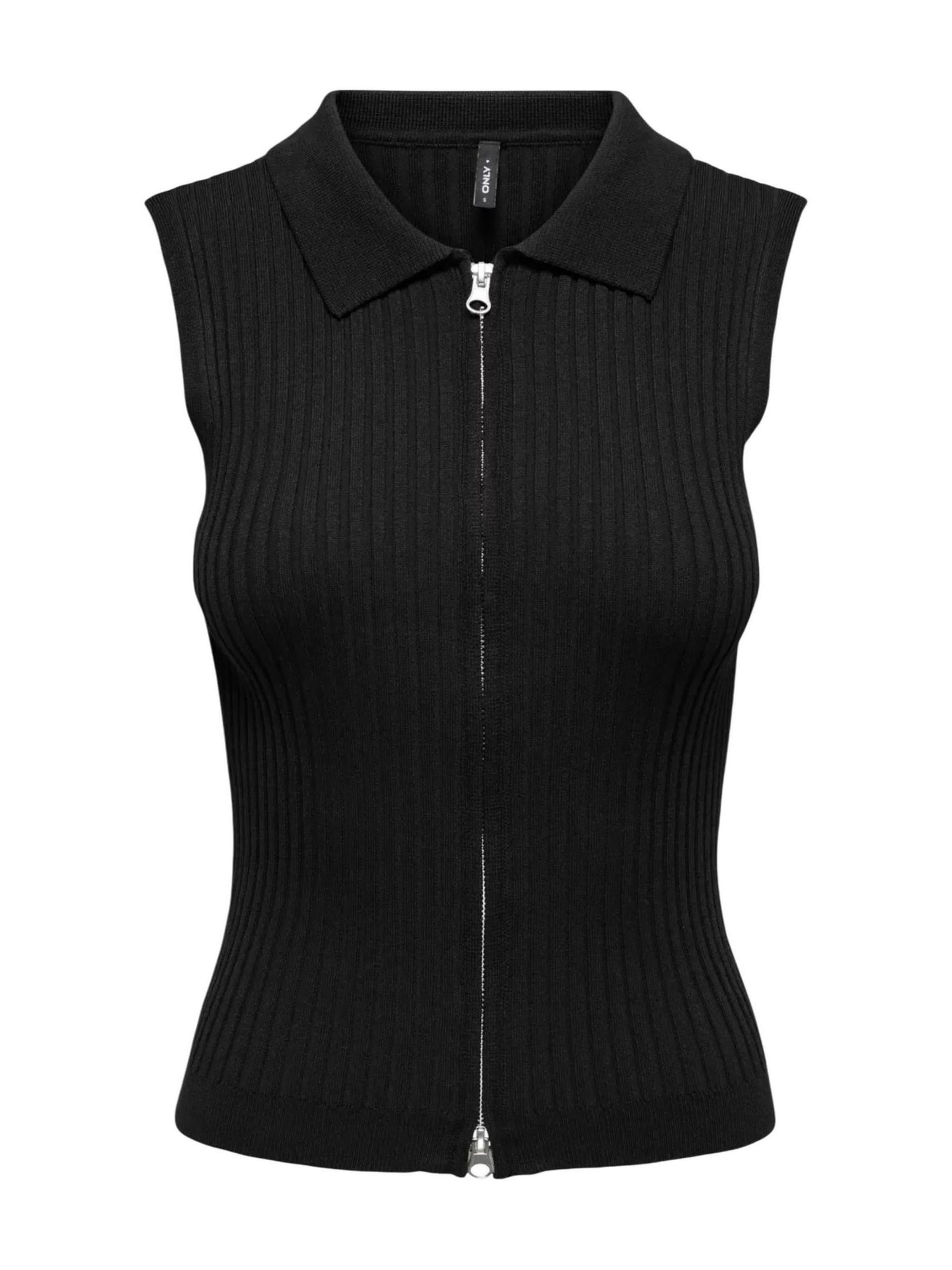 Pullover 'Onlmeddi Life Sl Zip Cardigan Knt 15364749' in XS ONLY di colore nero, Visualizzazione prodotti