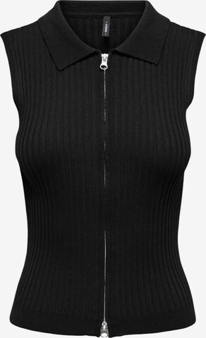 Pullover 'Onlmeddi Life Sl Zip Cardigan Knt 15364749' di ONLY in nero: frontale