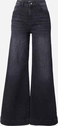 Wide leg Jeans 'Marlene' de la Rich & Royal pe negru: față