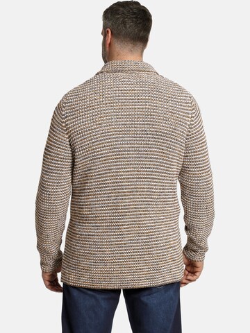 Charles Colby Knit Cardigan 'Sir Curbour' in Brown