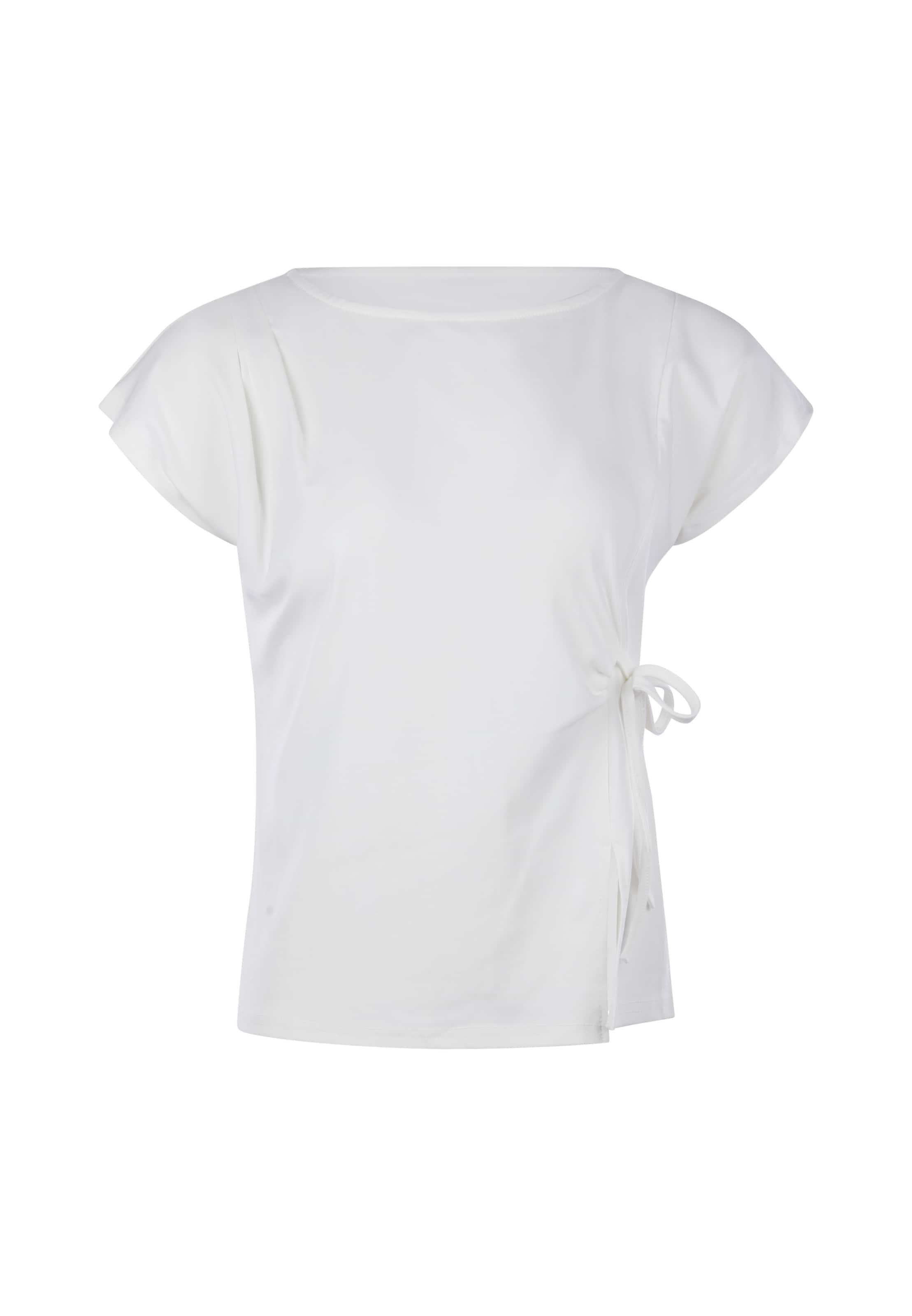 T-shirt usha BLACK LABEL en blanc : devant