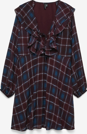 Suknelė 'VMEmilie' iš VERO MODA, spalva – mėlyna / šviesiai mėlyna / vyno raudona spalva, Prekių apžvalga