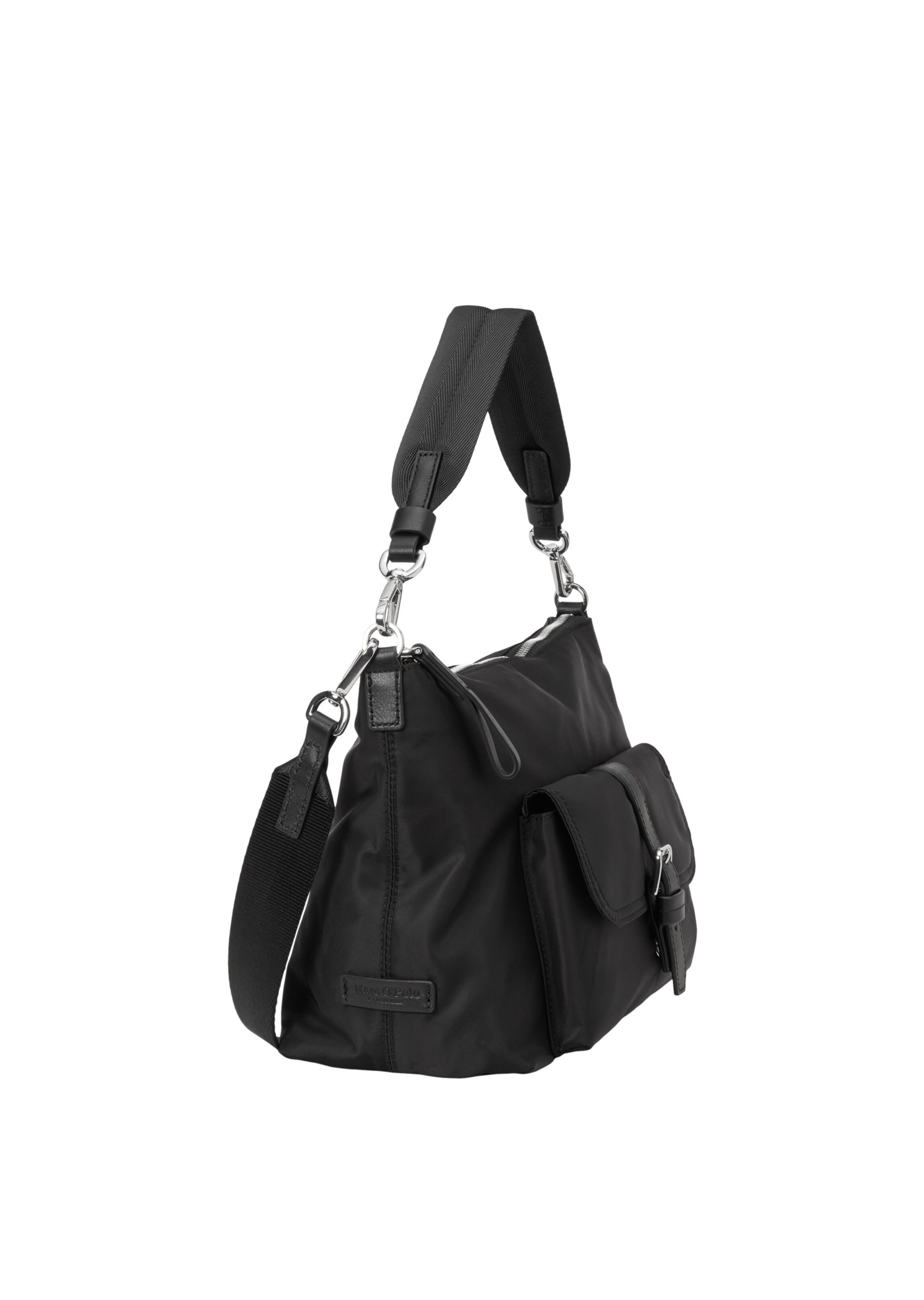Sac bandoulière ' Caren ' Marc O'Polo en noir : sur le côté