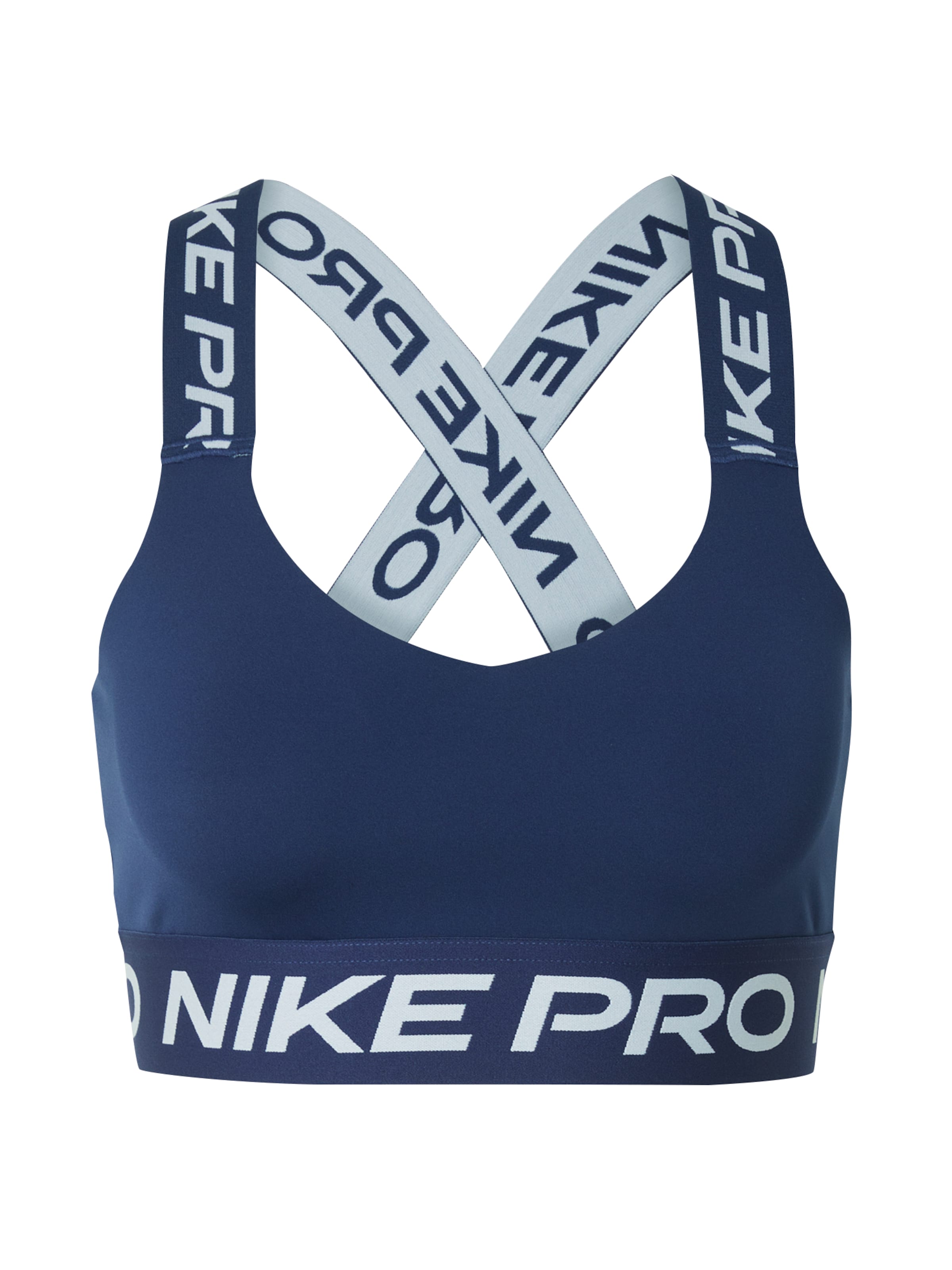 NIKE Bustier Sports-BH i blå: forside